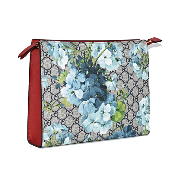 gucci blooms pouch blue